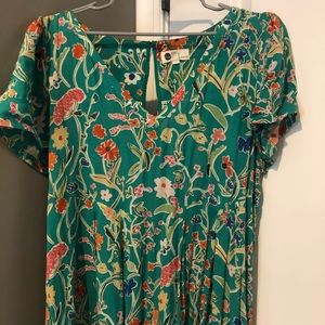 Anthropologie floral Jumpsuit